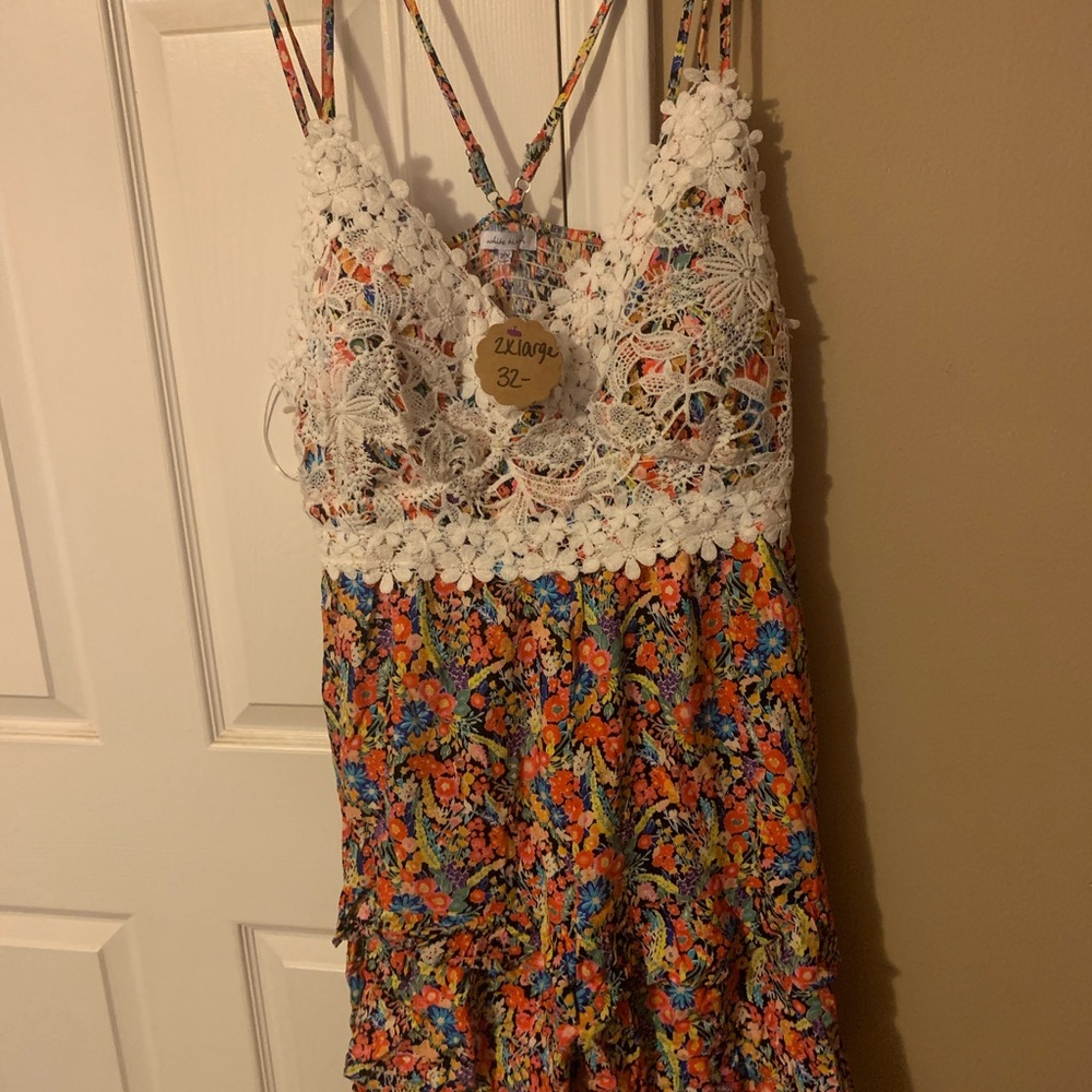 NWT 2X White Birch romper!